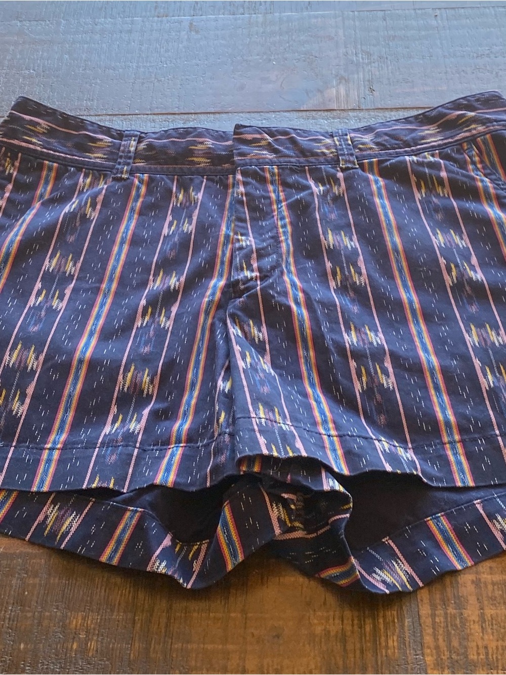 GAP Navy Shorts with Multicolor Stripe Pattern